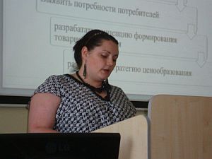 Кристина Голубкова на конференции в БМА. Рига. 07.06.2013. 